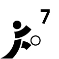 Symbol 7er-Fußball